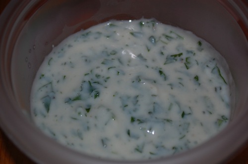 cilantro yogurt spread