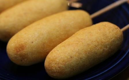 Baked Vegan Corndogs