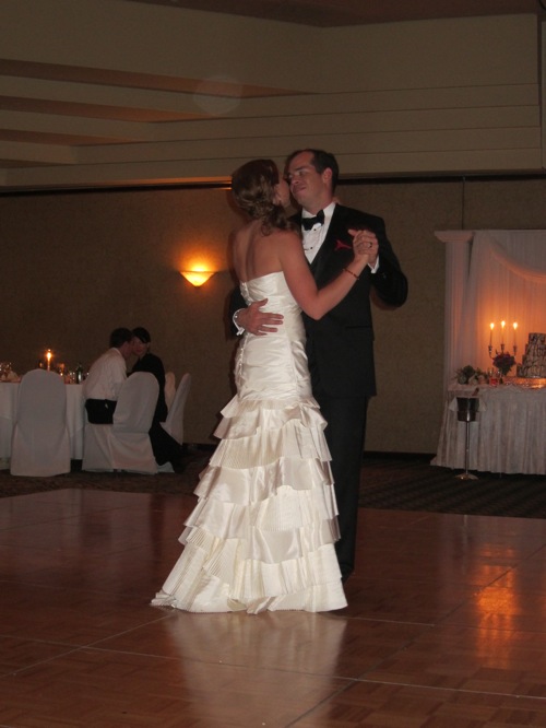 Ross' first dance with his new wife