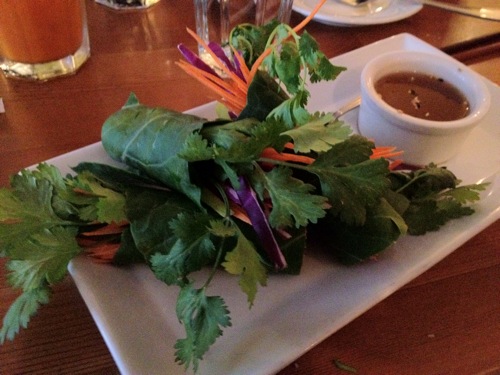 vegan spring green rolls