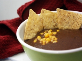 Picture of Black Bean & Salsa Soup
