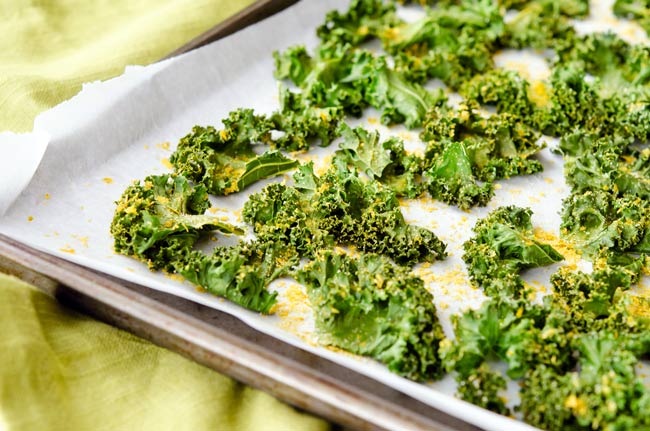 kale chips with cashew butter recipe