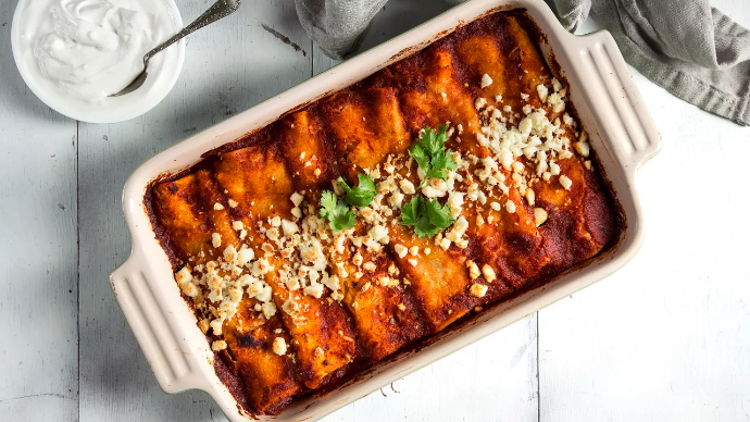 Sweet Potato Black Bean Enchiladas