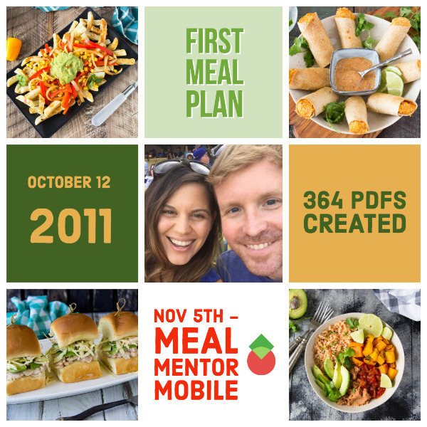 Since our first meal plan October 12, 2011, we've created 364 PDF meal plans.